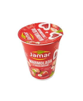 MARMOLADA Z TRUSKAWKAMI 600 G DO NALEŚNIKÓW, GOFRÓW, DŻEM, ( JAMAR) POLSKA